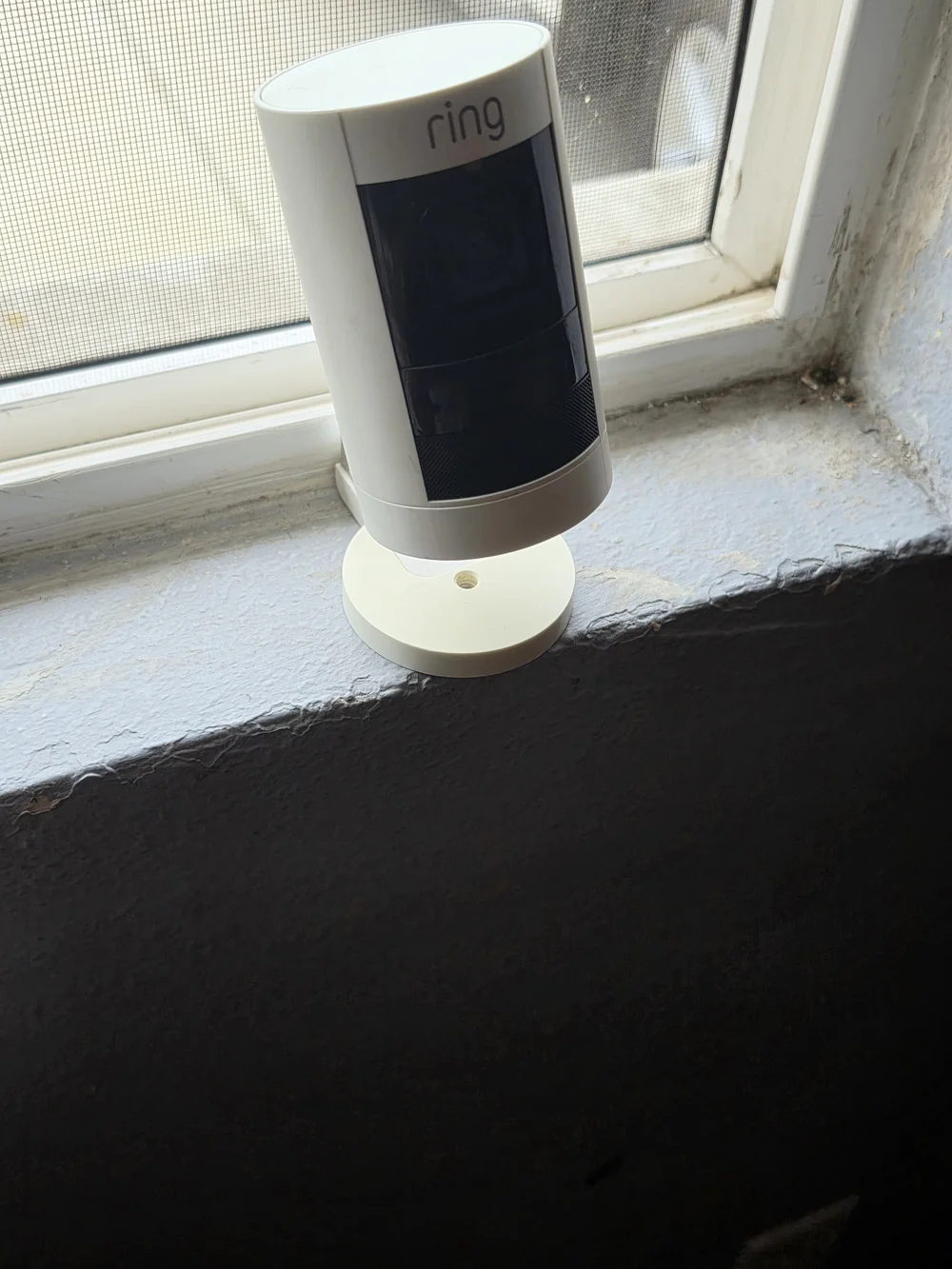 Ring White and Black Outdoor/Indoor Security Camera
